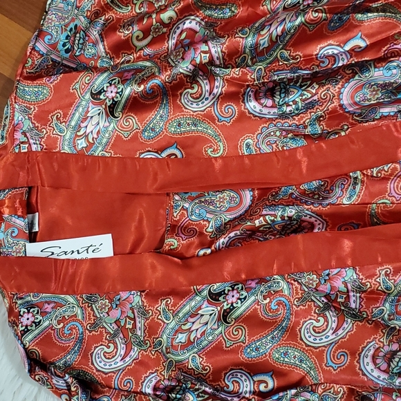 Paisley satin teddy set - Picture 4 of 9